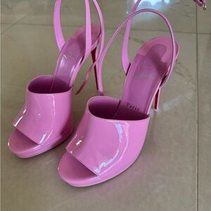 Christian Louboutin miradona 120 Pink Slingback Heels